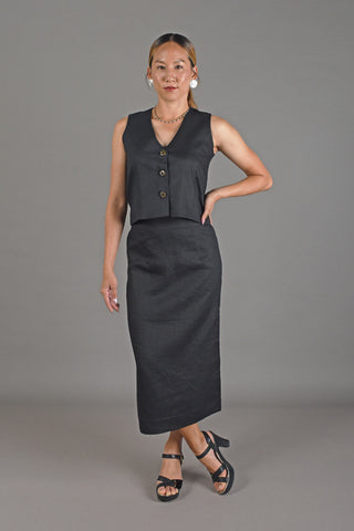 Linen Pencil Skirt