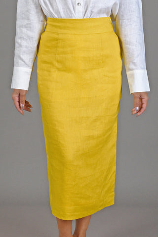 Linen Pencil Skirt