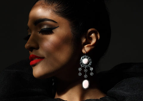 sterling silver drop earrings