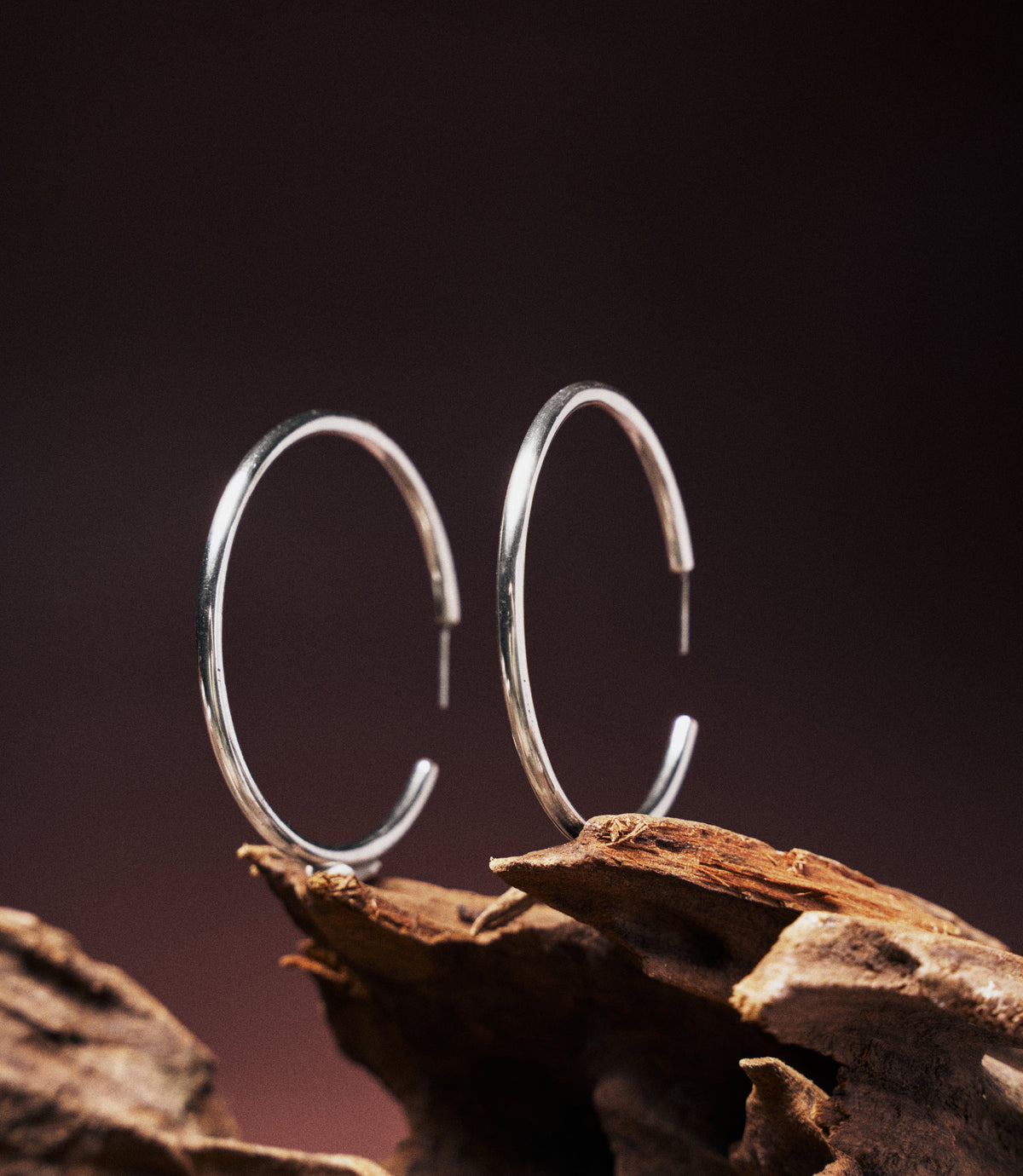 Classic large thick hoops